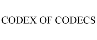 CODEX OF CODECS