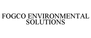 FOGCO ENVIRONMENTAL SOLUTIONS