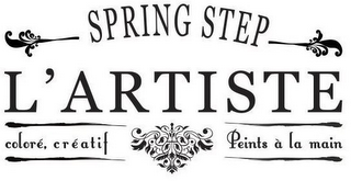 L'ARTISTE SPRING STEP COLORÉ CRÉATIF PEINTS À LA MAIN