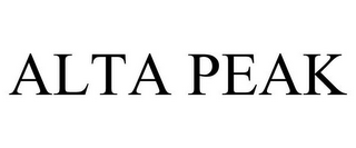 ALTA PEAK