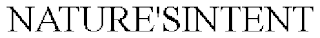 NATURE'SINTENT