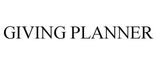 GIVING PLANNER