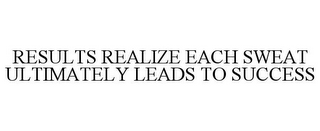 RESULTS REALIZE EACH SWEAT ULTIMATELY LEADS TO SUCCESS
