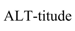 ALT-TITUDE