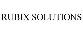 RUBIX SOLUTIONS