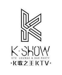 K K · SHOW KTV LOUNGE & BAR PARTY K KTV