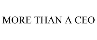 MORE THAN A CEO