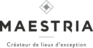 MAESTRIA CRÉATEUR DE LIEUX D'EXCEPTION