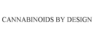 CANNABINOIDS BY DESIGN