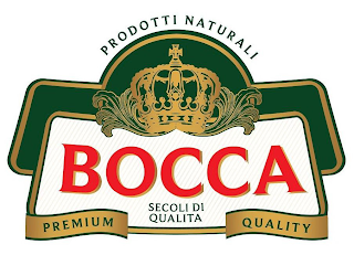 BOCCA PRODOTTI NATURALI  SECOLI DI QUALITA PREMIUM QUALITY