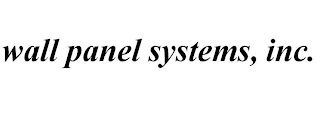 WALL PANELS SYSTEMS, INC.