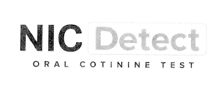 NIC DETECT ORAL COTININE TEST