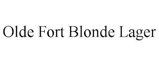 OLDE FORT BLONDE LAGER