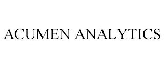 ACUMEN ANALYTICS