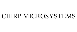 CHIRP MICROSYSTEMS