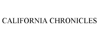 CALIFORNIA CHRONICLES