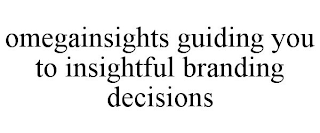OMEGAINSIGHTS GUIDING YOU TO INSIGHTFUL BRANDING DECISIONS