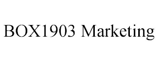 BOX1903 MARKETING