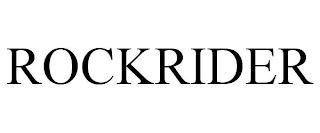 ROCKRIDER