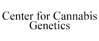 CENTER FOR CANNABIS GENETICS