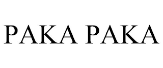 PAKA PAKA