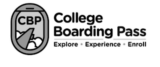 CBP COLLEGE BOARDING PASS EXPLORE · EXPERIENCE · ENROLL