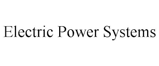ELECTRIC POWER SYSTEMS