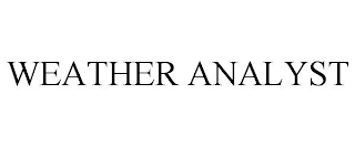 WEATHER ANALYST