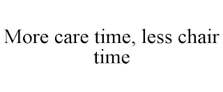 MORE CARE TIME, LESS CHAIR TIME