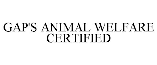 GAP'S ANIMAL WELFARE CERTIFIED