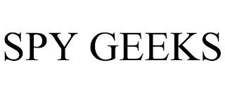 SPY GEEKS