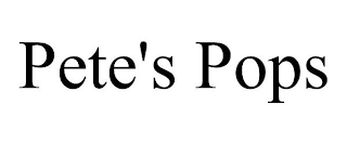 PETE'S POPS