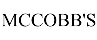 MCCOBB'S