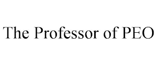 THE PROFESSOR OF PEO