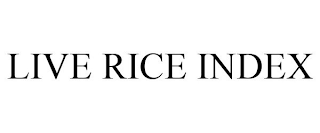 LIVE RICE INDEX