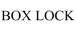 BOX LOCK
