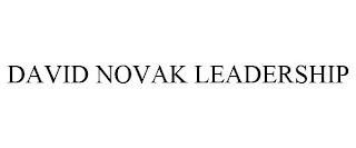 DAVID NOVAK LEADERSHIP