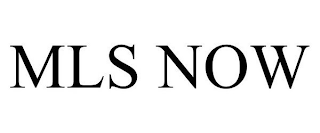 MLS NOW
