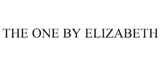 THE ONE BY ELIZABETH