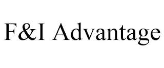 F&I ADVANTAGE