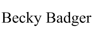 BECKY BADGER