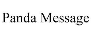 PANDA MESSAGE