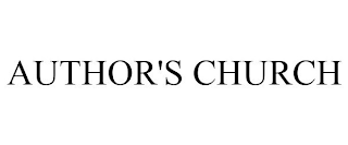 AUTHOR'S CHURCH