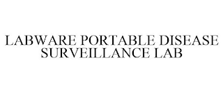 LABWARE PORTABLE DISEASE SURVEILLANCE LAB