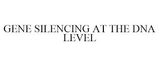 GENE SILENCING AT THE DNA LEVEL