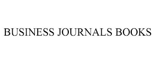 BUSINESS JOURNALS BOOKS