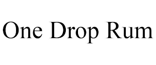 ONE DROP RUM