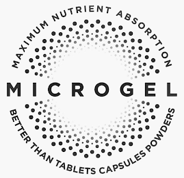 MAXIMUM NUTRIENT ABSORPTION MICROGEL BETTER THAN CAPSULES TABLETS POWDERS