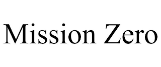 MISSION ZERO
