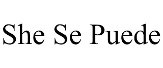 SHE SE PUEDE